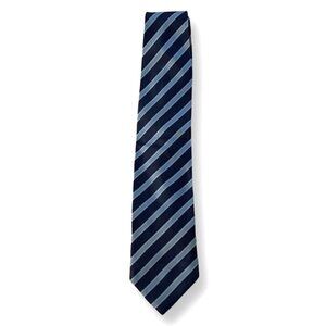 Etro stripped blue navy silk tie